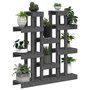 Voir la diapositive 4 : VIDAXL Support a plantes Gris 104,5x25x109,5 cm Bois massif de pin