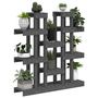 Voir la diapositive 4 : VIDAXL Support a plantes Gris 104,5x25x109,5 cm Bois massif de pin