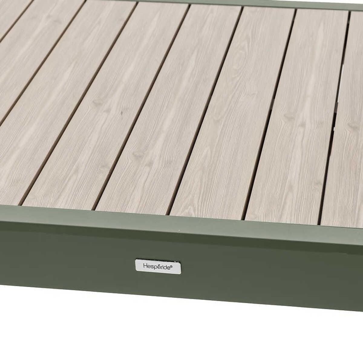 HESPERIDE Table de jardin rectangulaire extensible coulissante Evasion  8/10 places lin et laurier - Hespéride