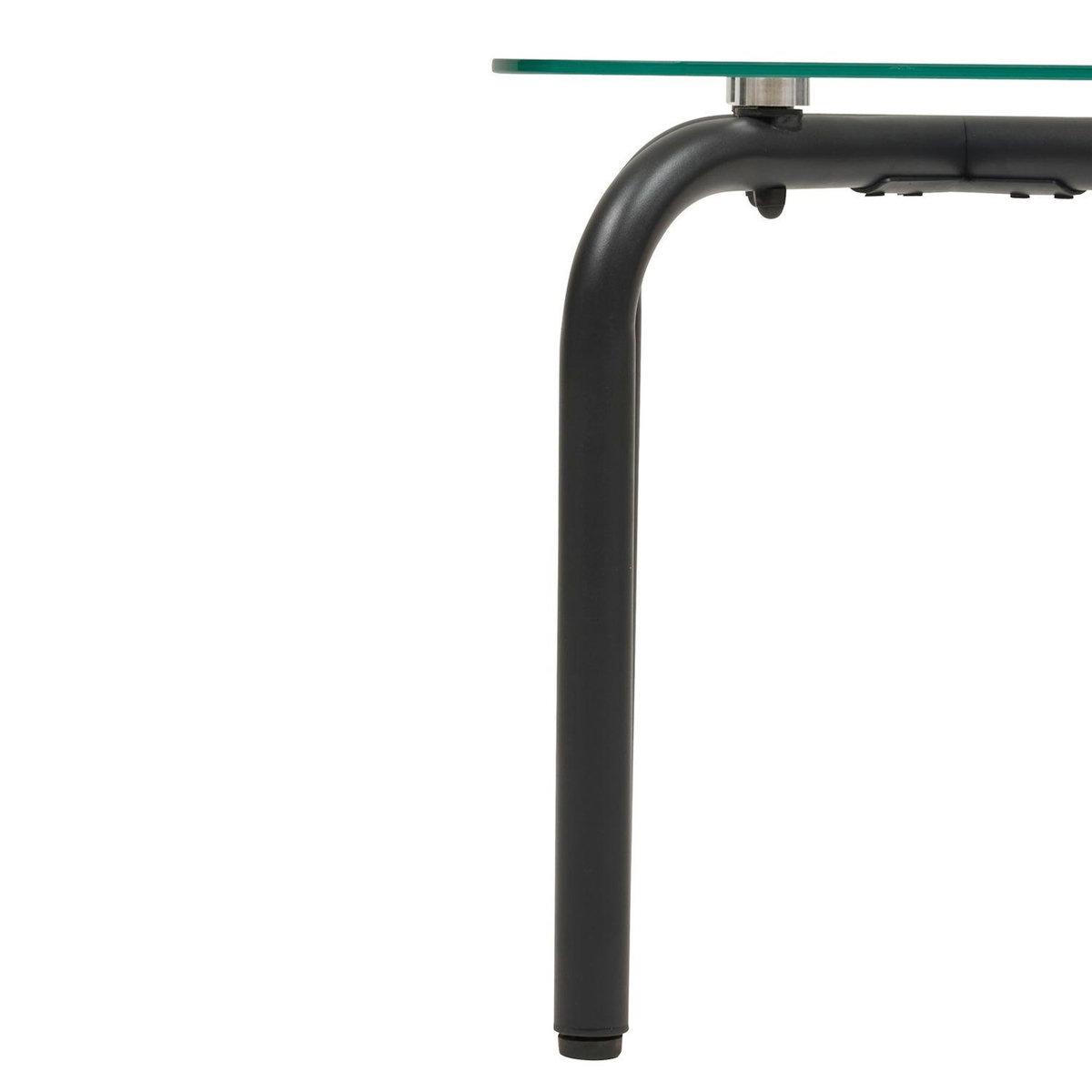 ATMOSPHERA Ensemble de 2 tables à café en verre HECATE - Noir