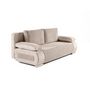 Voir la diapositive 4 : BEST MOBILIER Elio - canapé 3 places convertible - avec coffre - en velours et velours côtelé