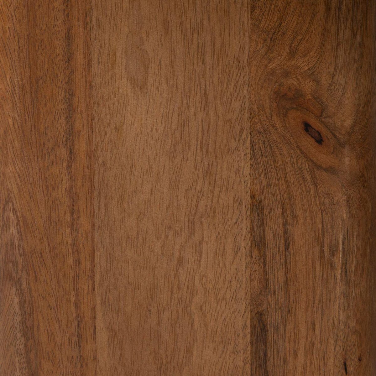 ATMOSPHERA Table basse ronde en marbre et bois massif NANDA - Blanc