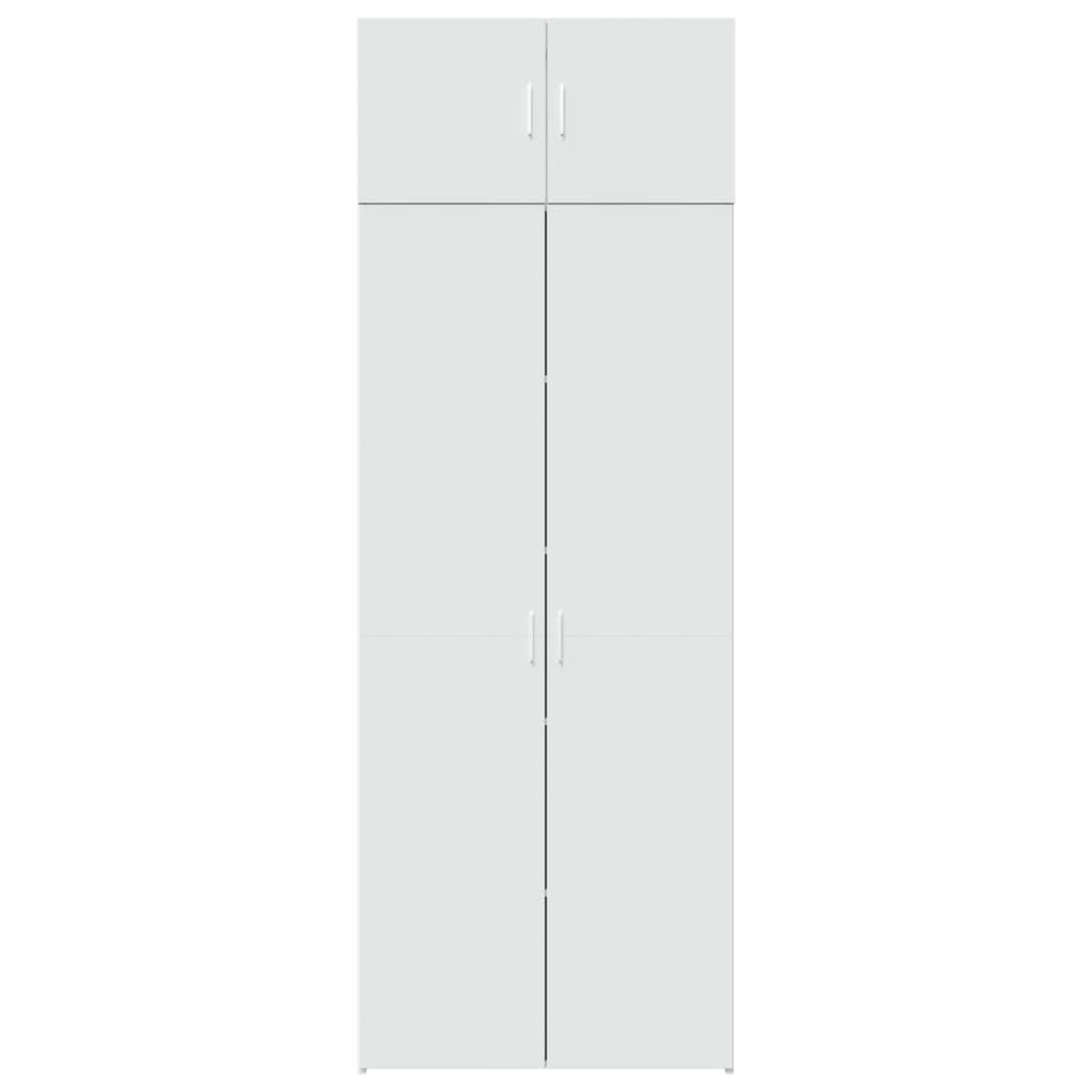 Voir la diapositive 4 : VIDAXL Armoire de rangement blanc 80x42,5x225 cm bois d'ingenierie