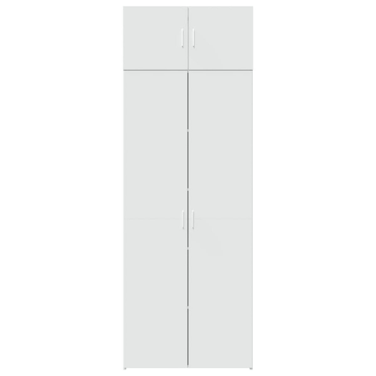 VIDAXL Armoire de rangement blanc 80x42,5x225 cm bois d'ingenierie