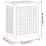 Voir la diapositive 6 : VIDAXL Bac a linge 50x35x60 cm bois de teck massif