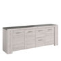 Voir la diapositive 3 : Buffet 4 portes 1 titoir L230 x H87x P55cm MEL