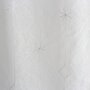 Voir la diapositive 4 : Paris Prix Rideau Voilage Brodé  Noël  140x240cm Blanc & Argent