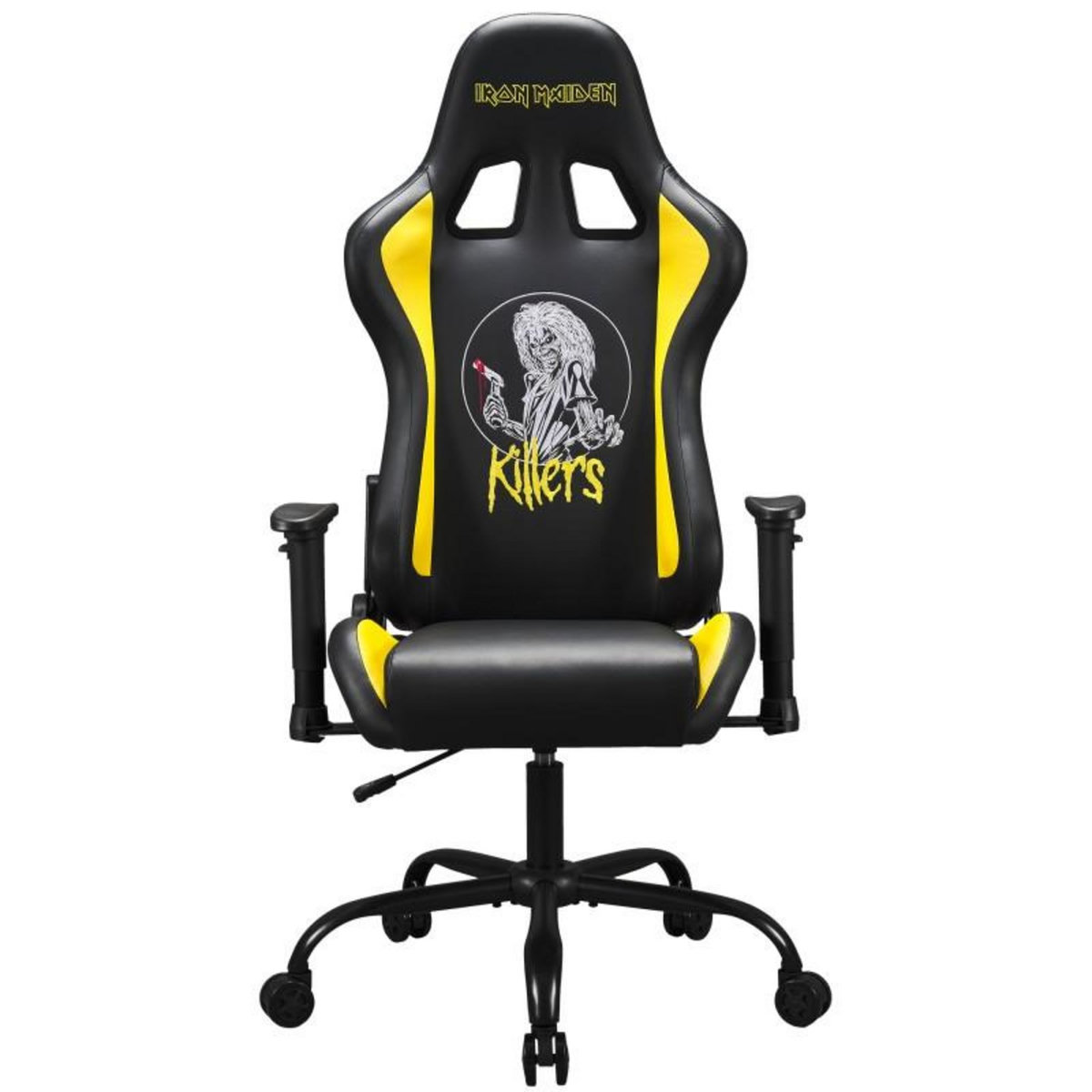 Subsonic Chaise gaming Iron Maiden Killers, fauteuil gamer Noir taille L
