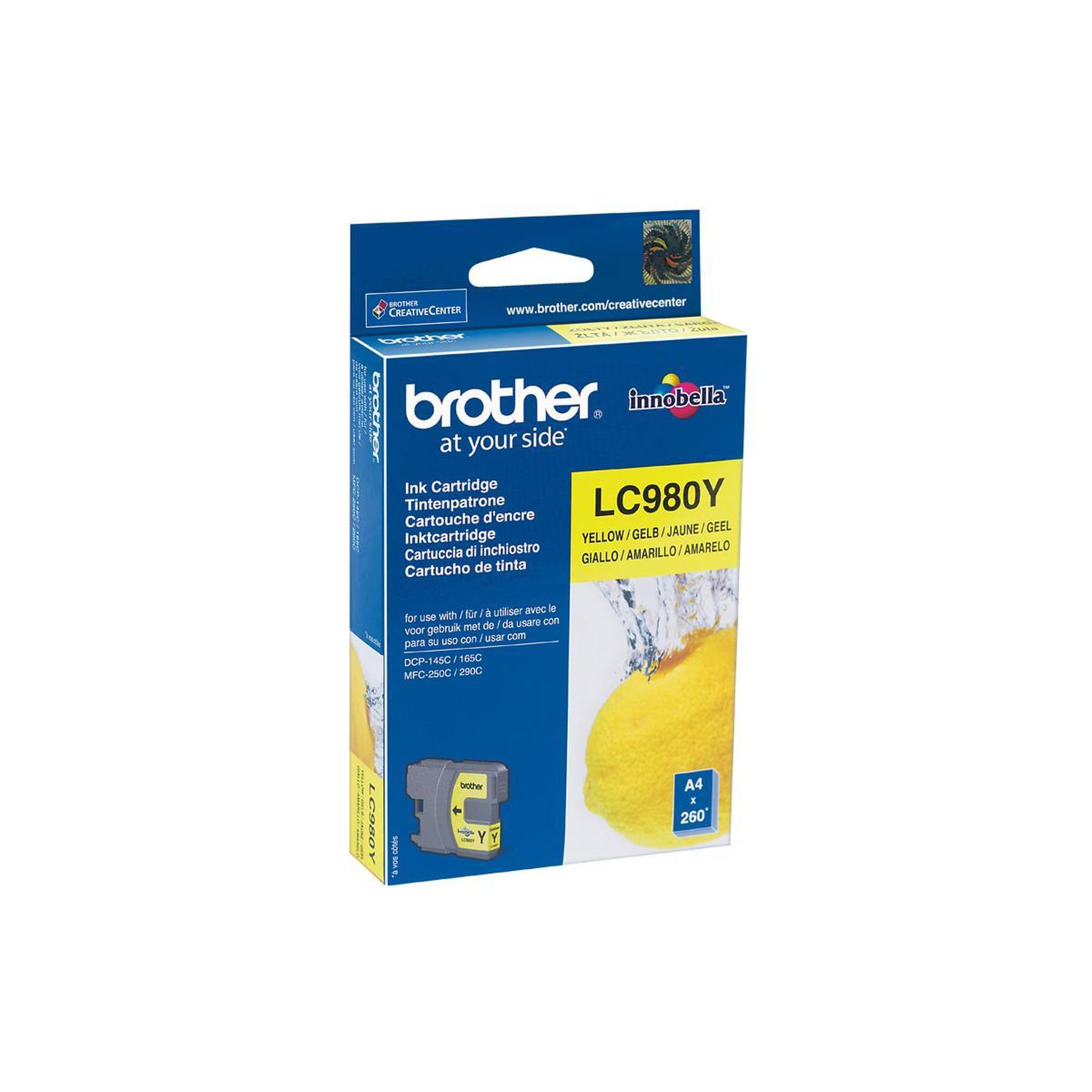 Voir la diapositive 2 : Brother Brother lc-980y cartouche d'encre 1 pièce(s) original jaune