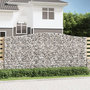 Voir la diapositive 1 : VIDAXL Paniers a gabions arques 3 pcs 400x30x180/200 cm Fer galvanise
