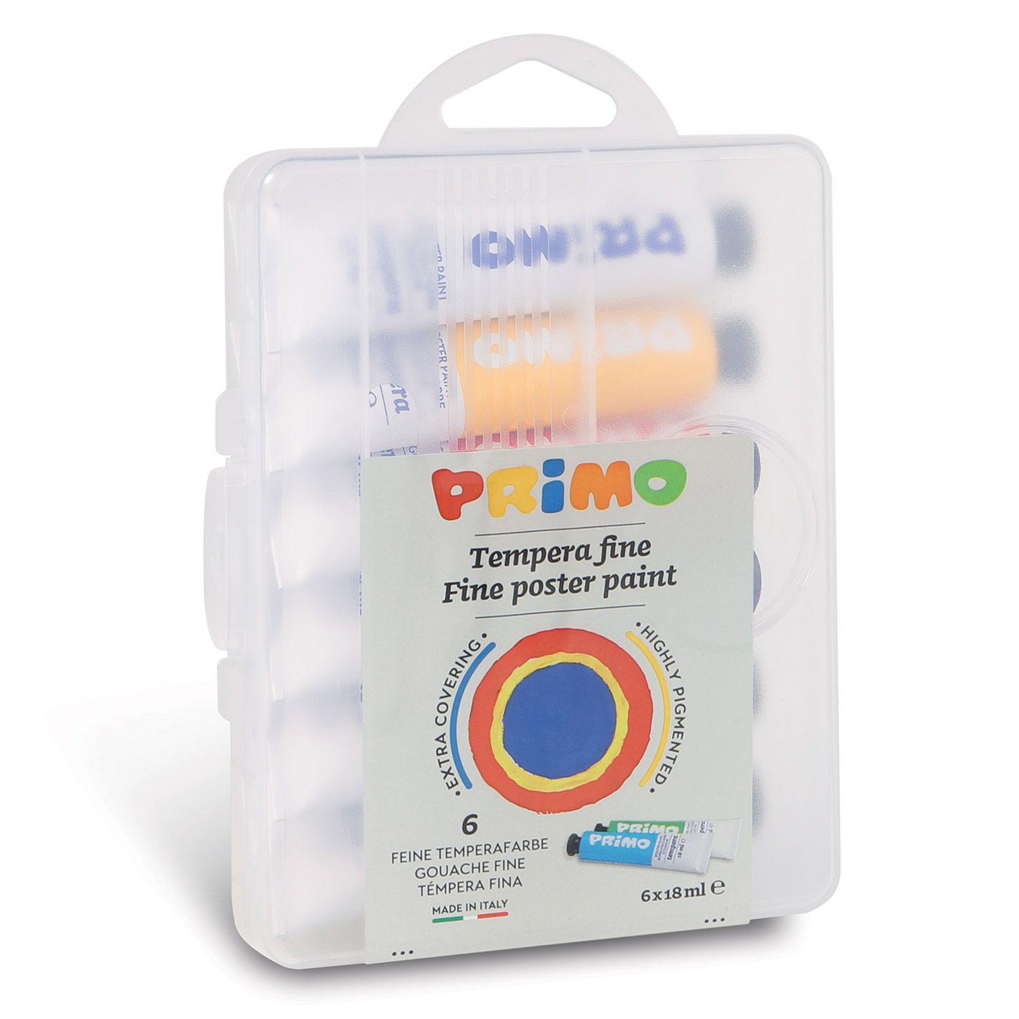 Voir la diapositive 2 : PRIMO 6 tubes de peinture gouache 18 ml