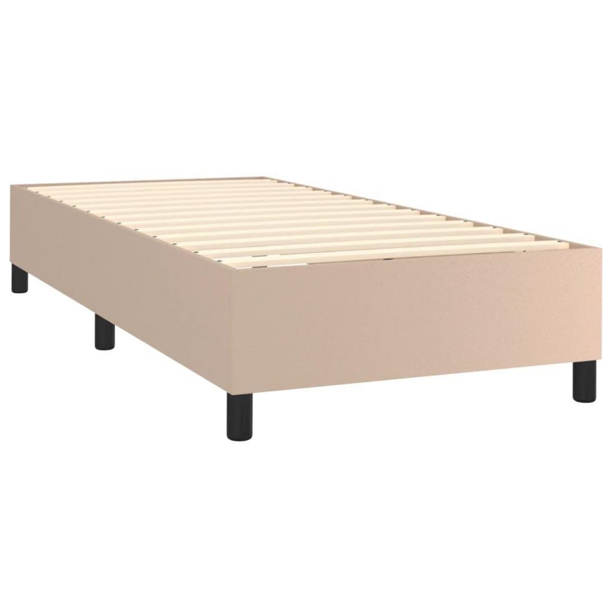 VIDAXL Cadre de lit sans matelas cappuccino 90x190 cm similicuir