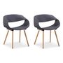 Voir la diapositive 1 : Paris Prix Lot de 2 Chaises Scandinave  Jordana  64cm Gris