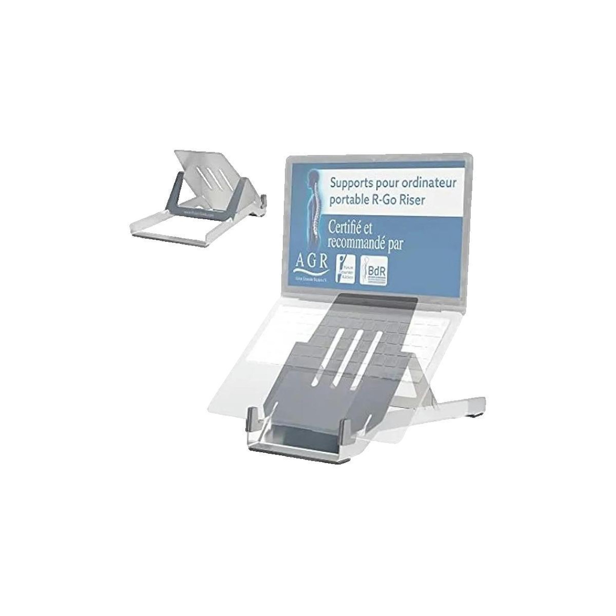 R-GO Tools Support ergonomique R-GO TOOLS R-GO RISER BASIC Argent
