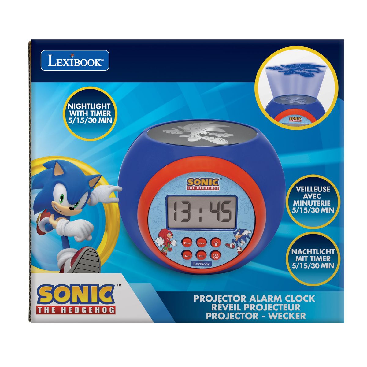 Lexibook Réveil Projecteur Sonic