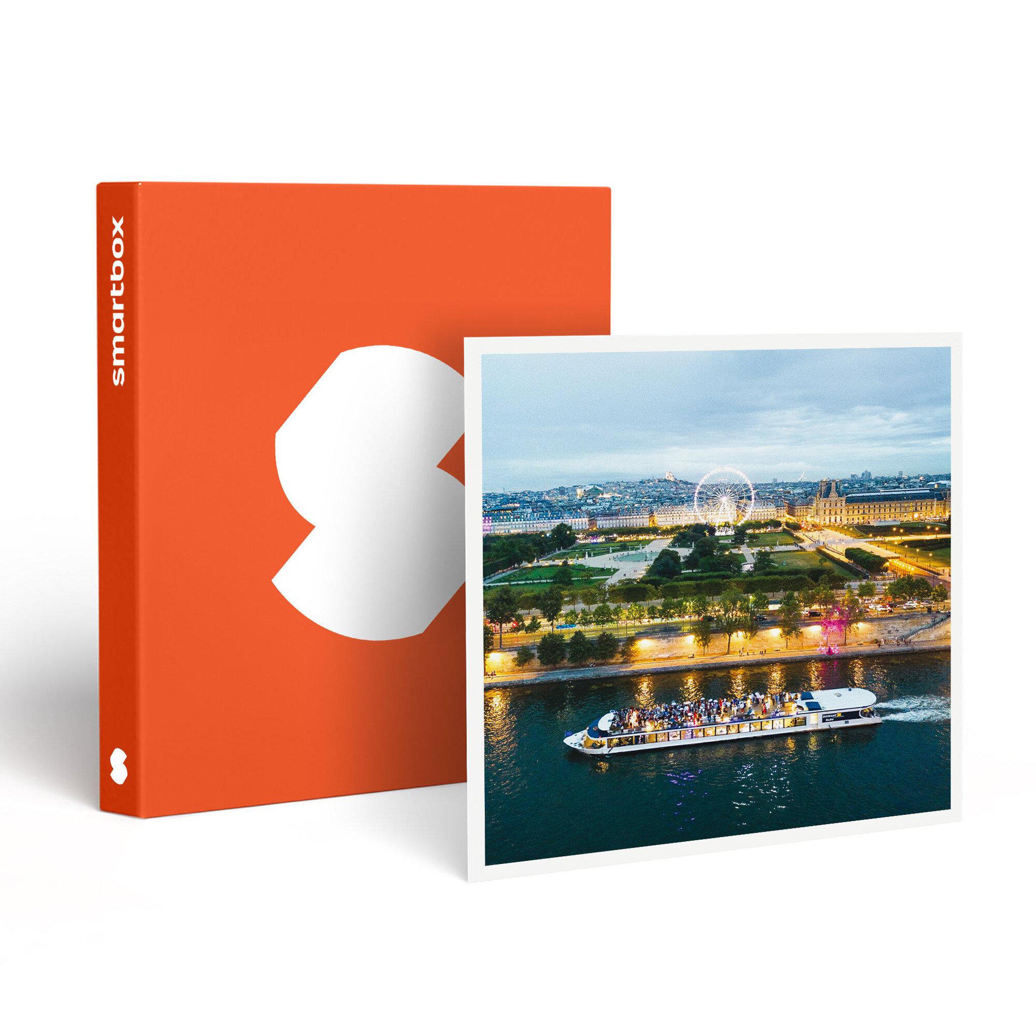 Smartbox Croisière festive sur la Seine : 2h45 avec dîner à bord du Diamant Bleu - Coffret Cadeau Multi-thèmes