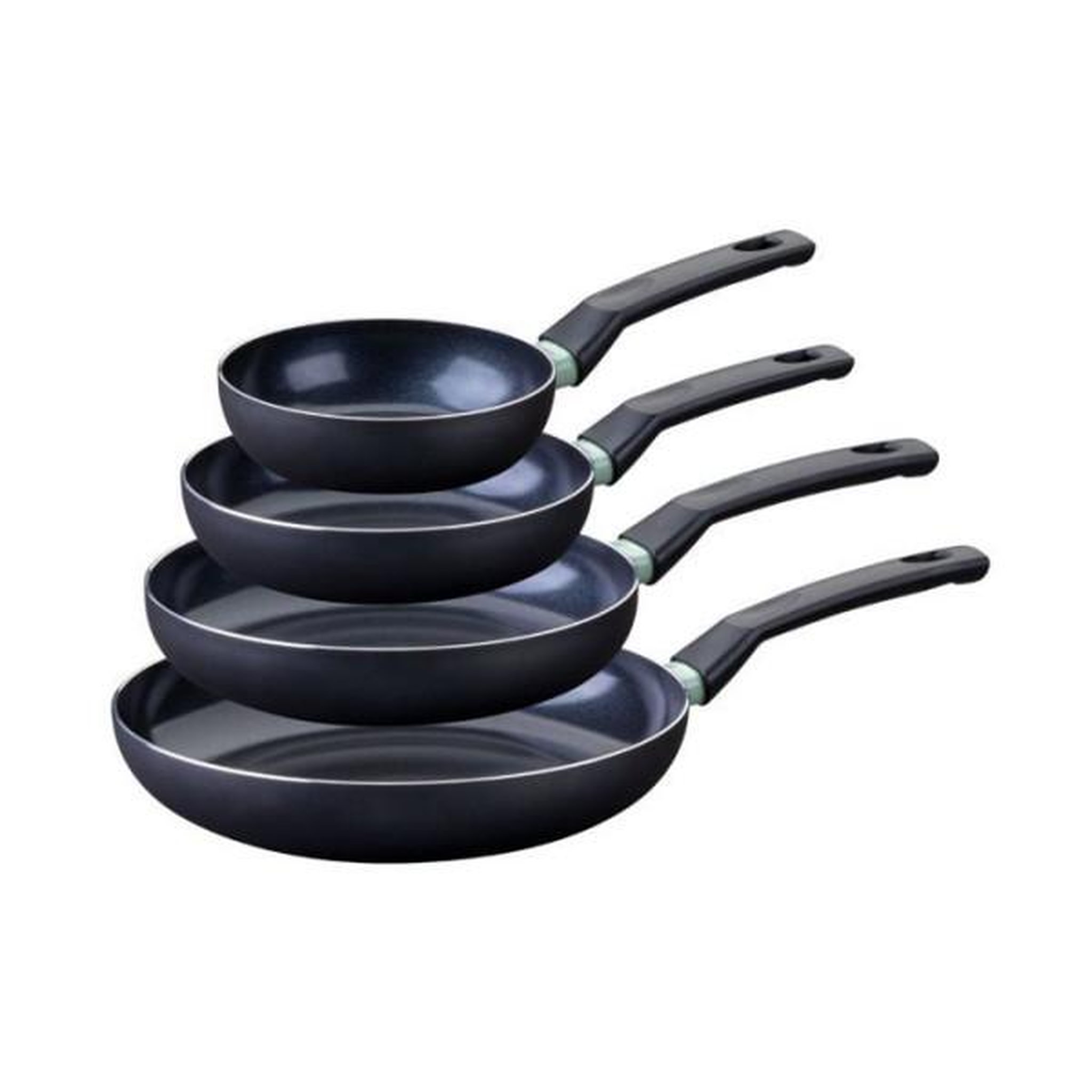 Fackelmann Set de 4 poeles - fackelmann - brandao - antiadhésives céramique - 16, 20, 24 et 28 cm