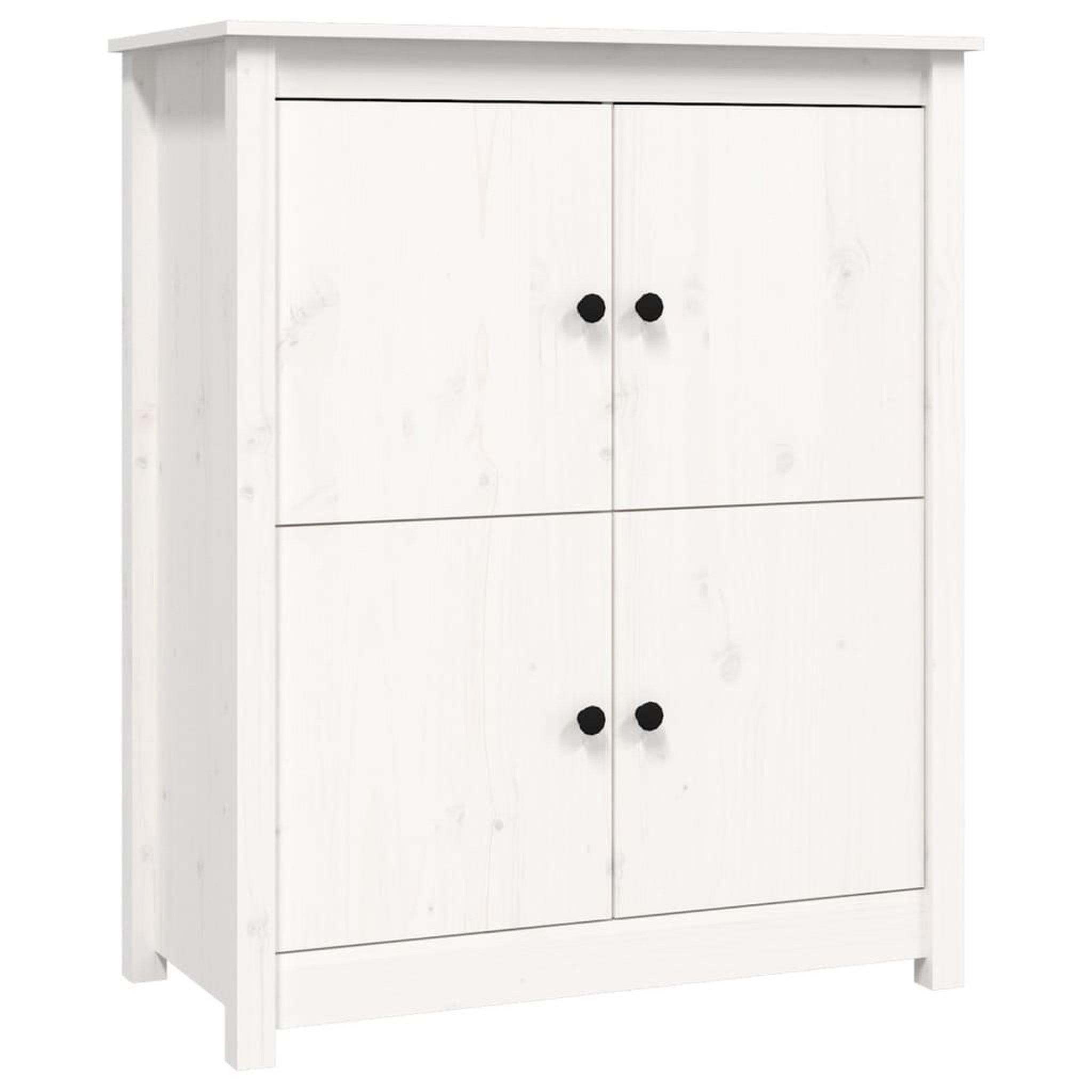 Voir la diapositive 2 : VIDAXL Buffet Blanc 83x41,5x100 cm Bois massif de pin