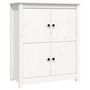Voir la diapositive 2 : VIDAXL Buffet Blanc 83x41,5x100 cm Bois massif de pin