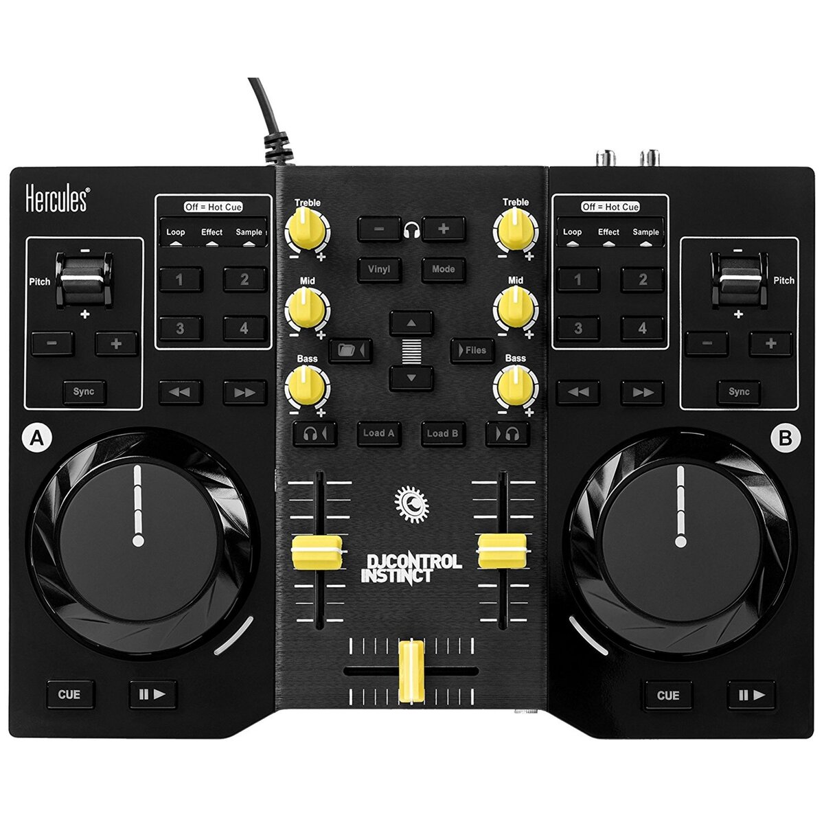 HERCULES DJ Control Instinct  - Contrôleur DJ pour iPad et PC / Mac
