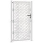 Voir la diapositive 3 : VIDAXL Porte de jardin acier resistant aux intemperies design croise