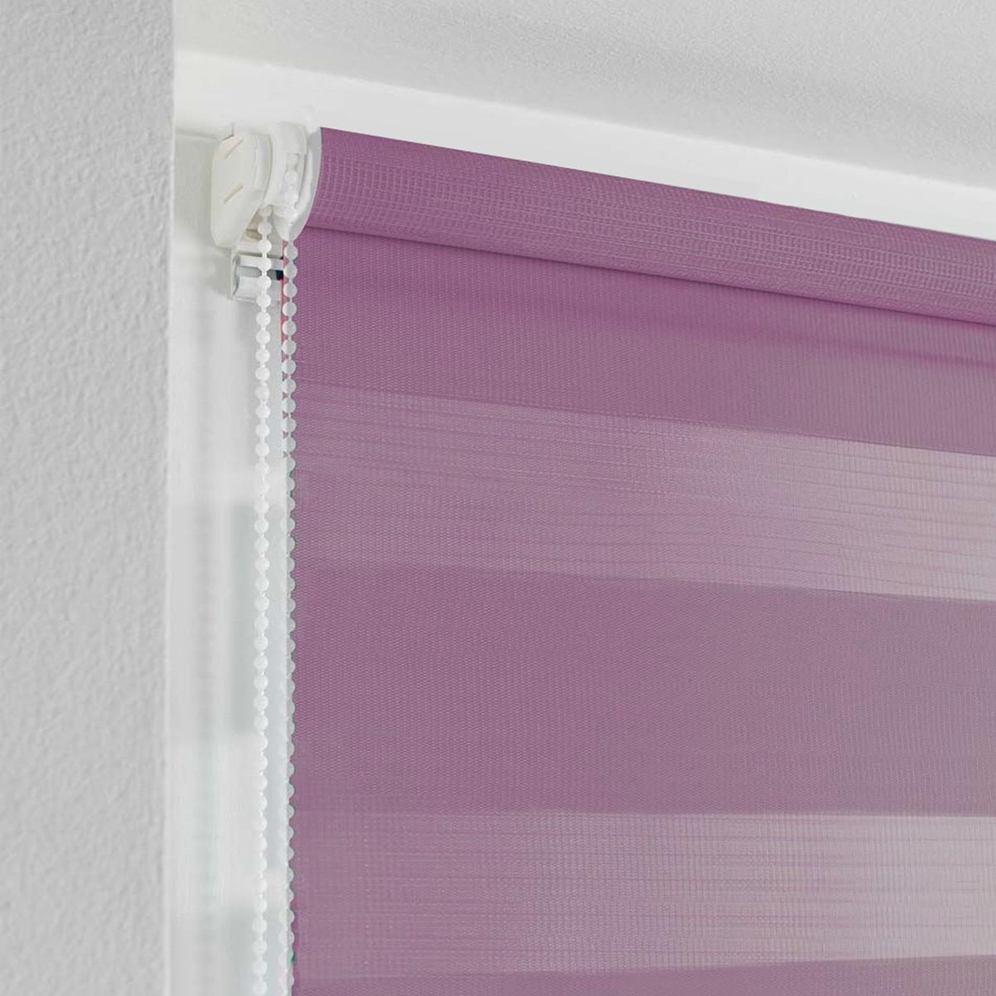 Voir la diapositive 2 : Douceur d'Intérieur Store enrouleur jour nuit  daynight  120x180cm violet