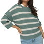 Voir la diapositive 1 : JACQUELINE DE YONG Pull à Rayures Vert Femme JDY Stripe