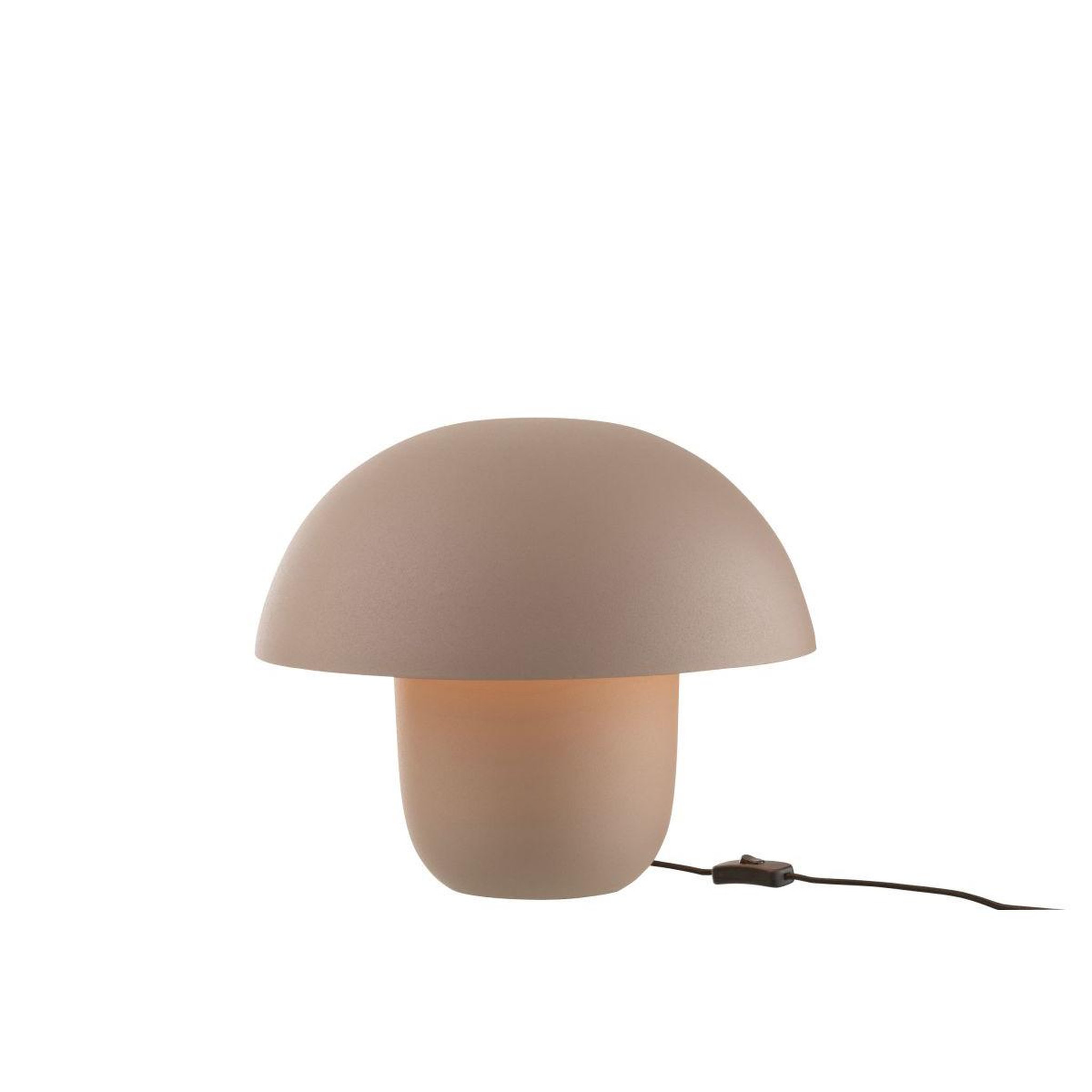 Voir la diapositive 2 : J-LINE Lampe à poser en métal  merle  35cm taupe