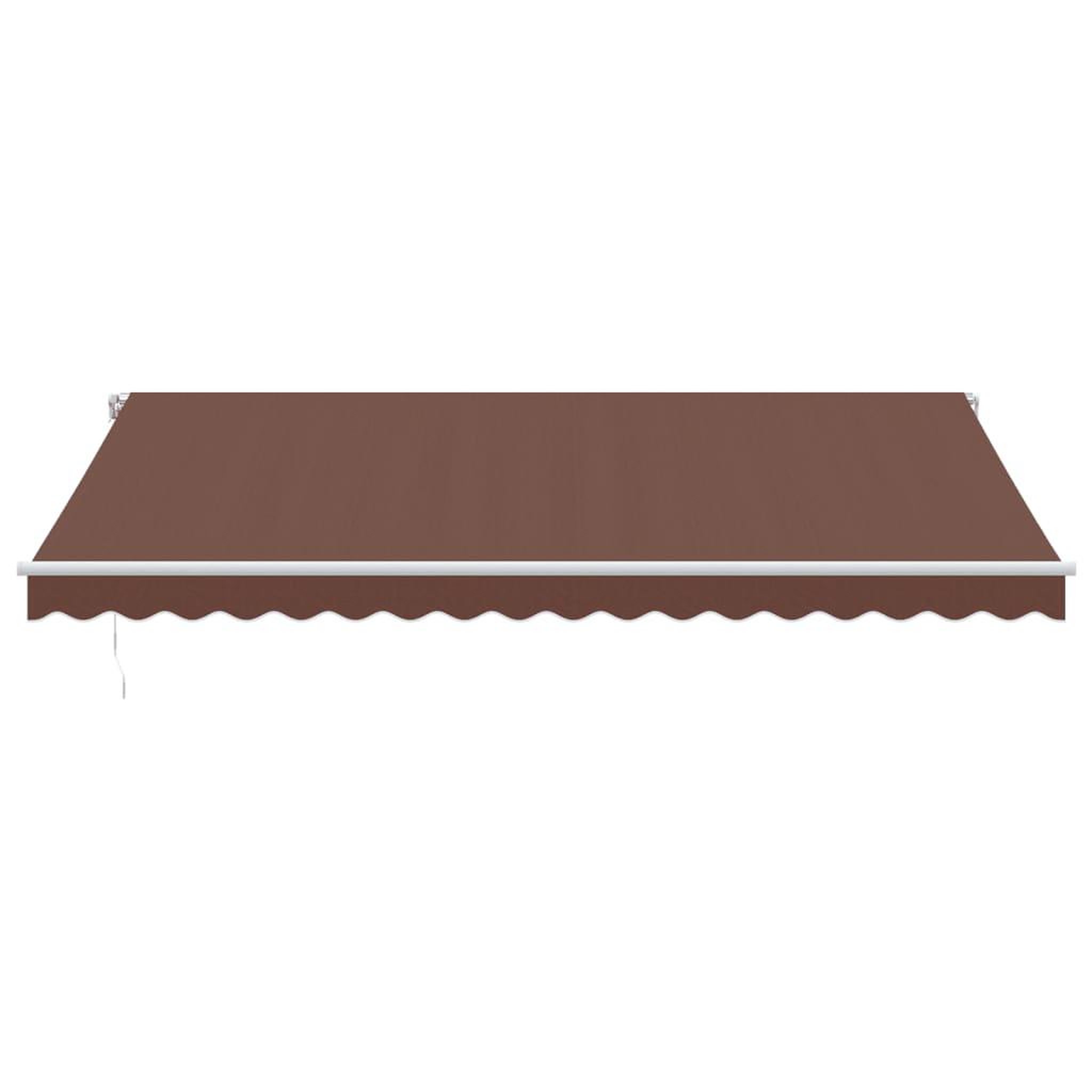 Voir la diapositive 4 : VIDAXL Auvent manuel retractable avec LED marron 450x350 cm