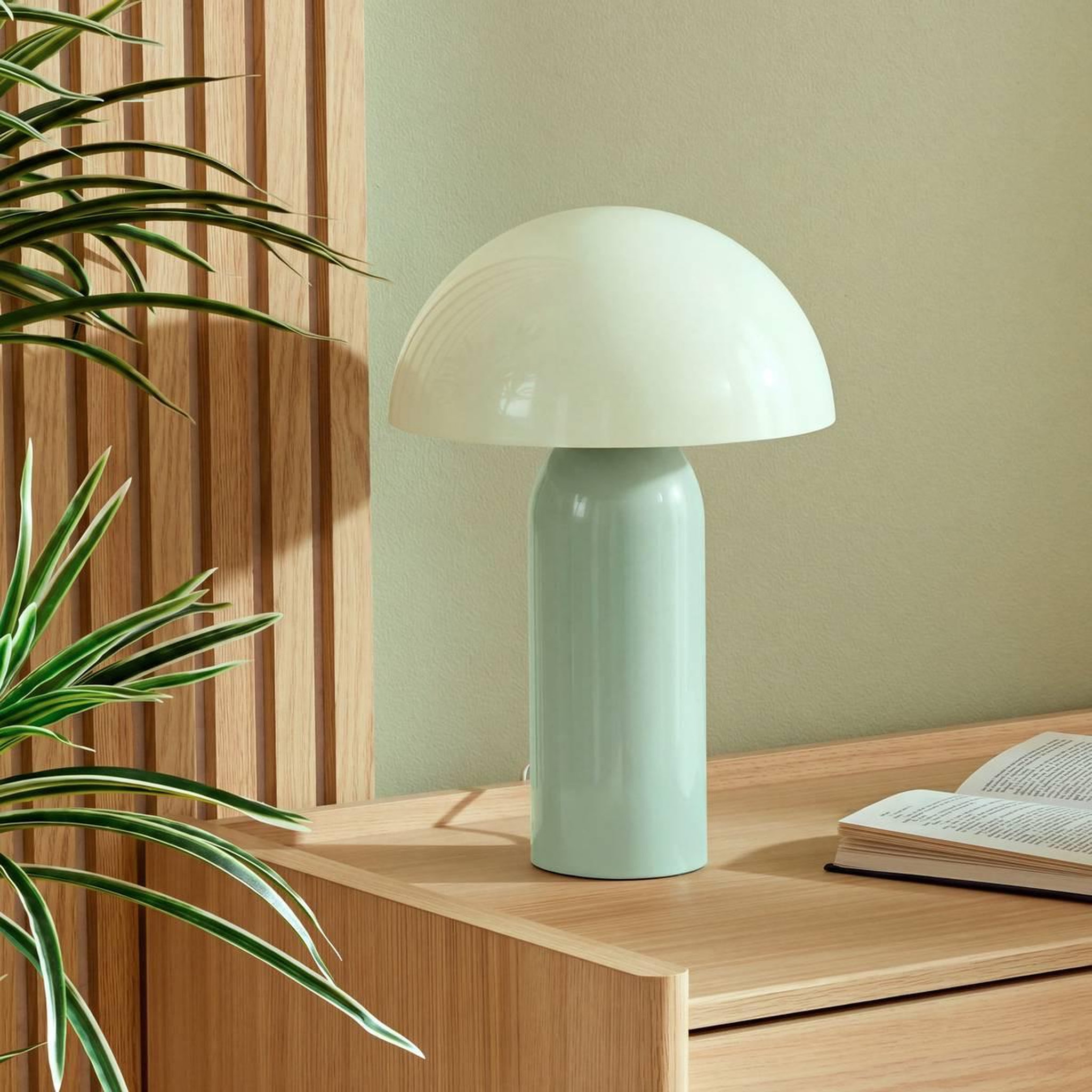 Voir la diapositive 6 : ATMOSPHERA Lampe à poser bicolore  lito  37cm vert