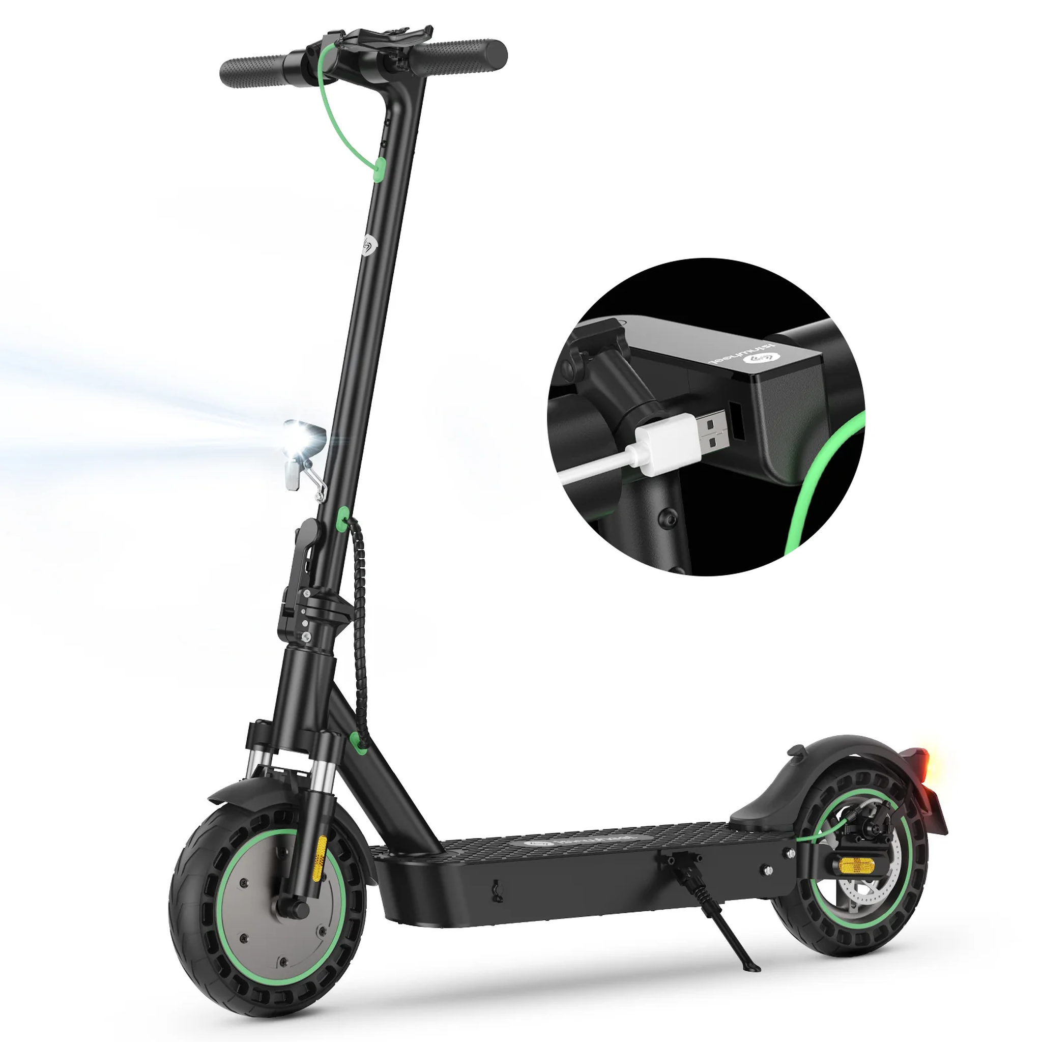 Voir la diapositive 2 : ISINWHEEL Trottinette électrique pour adultes iSinwheel S9MAX, pneus pleins 10 , pliable, noir