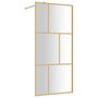 Voir la diapositive 2 : VIDAXL Paroi de douche avec verre ESG transparent dore 90x195 cm
