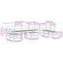 Voir la diapositive 6 : VIDAXL Salon de jardin 11 pcs blanc bois massif de pin