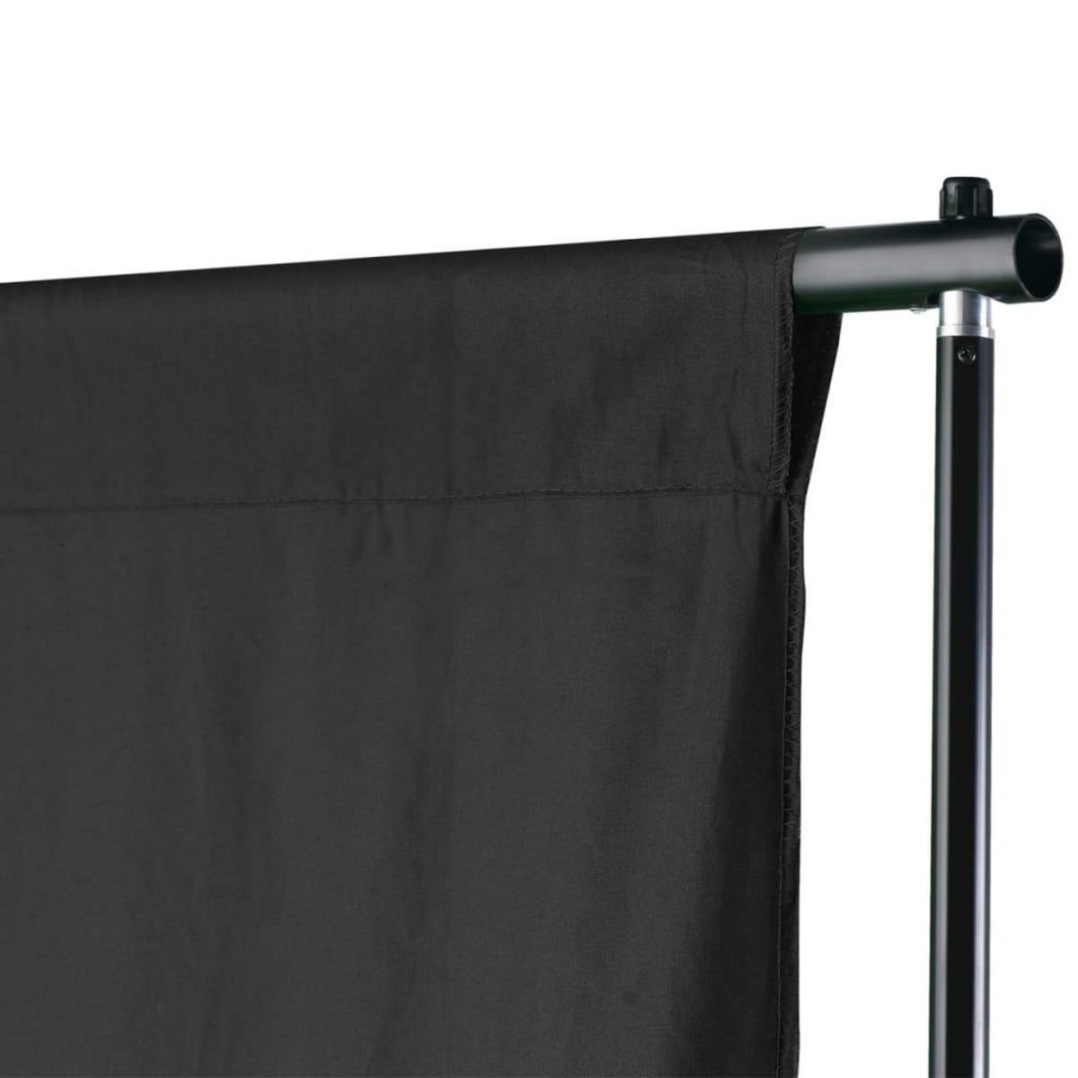 VIDAXL Systeme de support de toile de fond 500 x 300 cm Noir