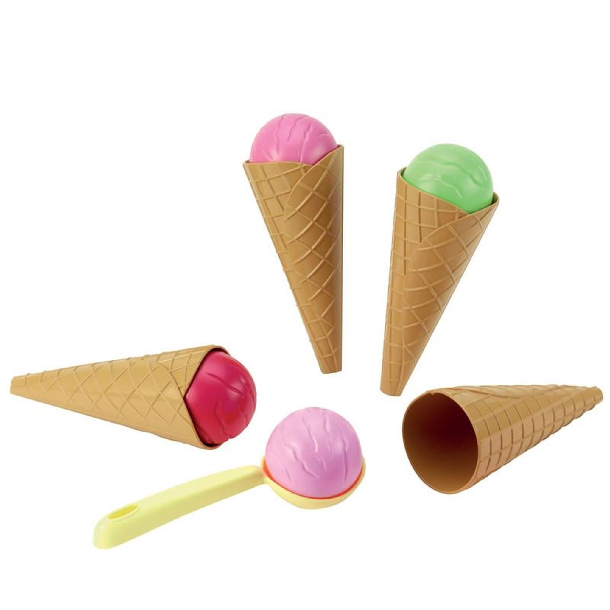 Ecoiffier Ecoiffier - Sachet 4 cornets de glace