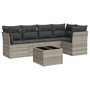 Voir la diapositive 2 : VIDAXL Salon de jardin 6 pcs avec coussins gris clair resine tressee