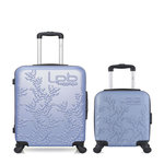 LES P'TITES BOMBES LPB LPB LUGGAGE - LOT DE 2 - Valises weekend et cabine XXS NAIS. Coloris disponibles : Gris, Rose, Beige