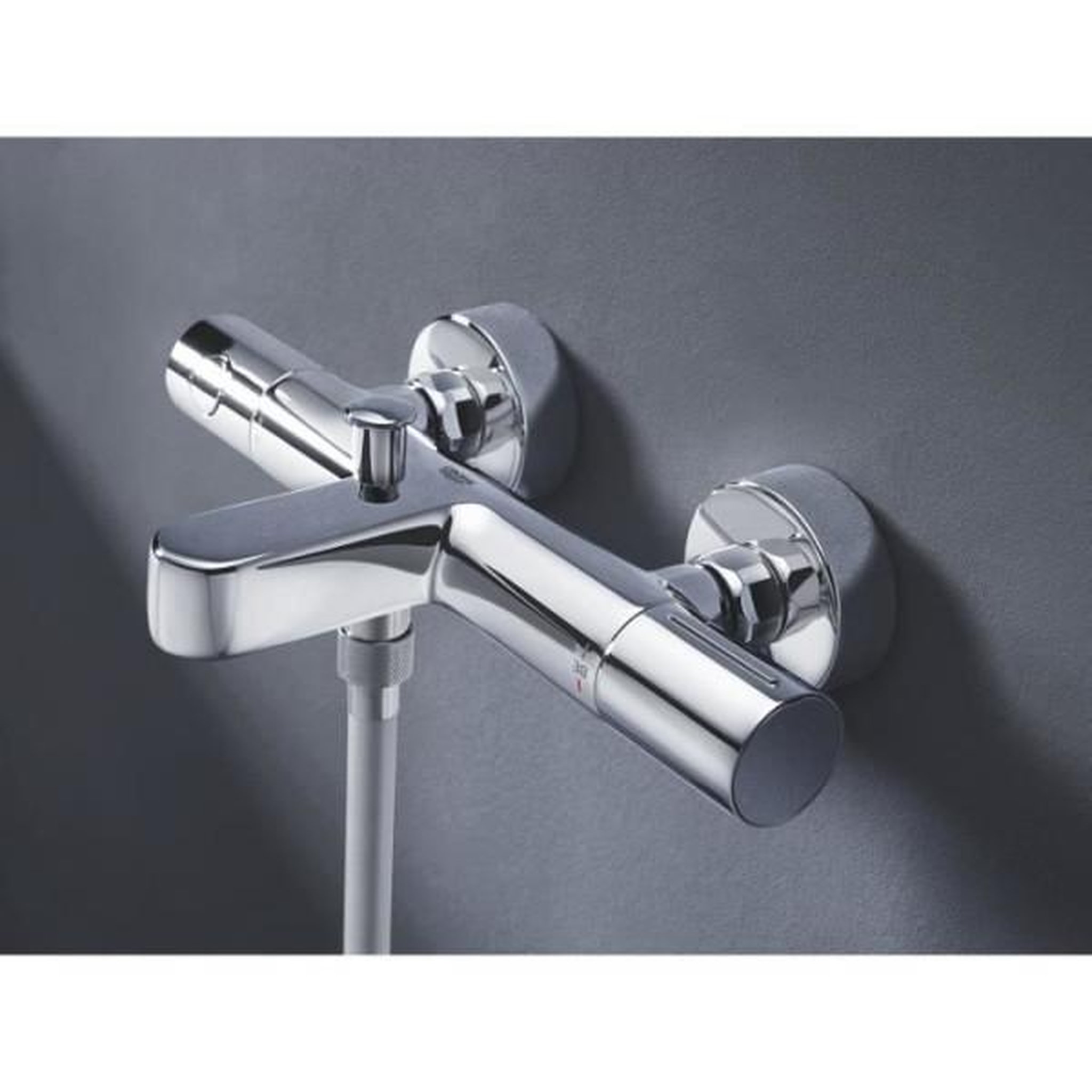 Voir la diapositive 2 : Grohe Mitigeur thermostatique bain douche grohe precision get - montage mural - chromé