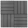 Voir la diapositive 1 : VIDAXL Carreaux de terrasse 22 pcs 30 x 30 cm 2 m^2 WPC Gris