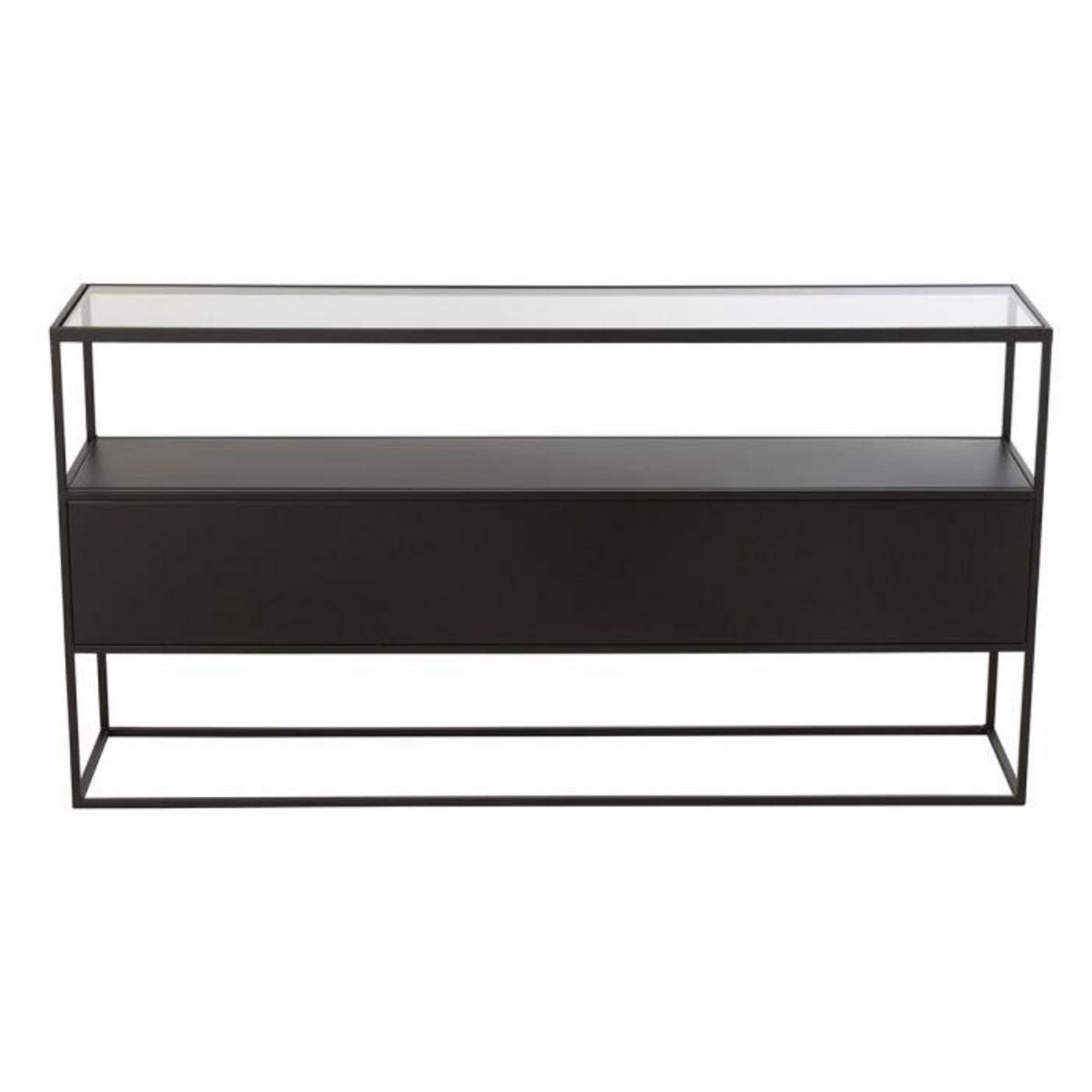 Paris Prix Console en Métal  Maryanne  140cm Noir