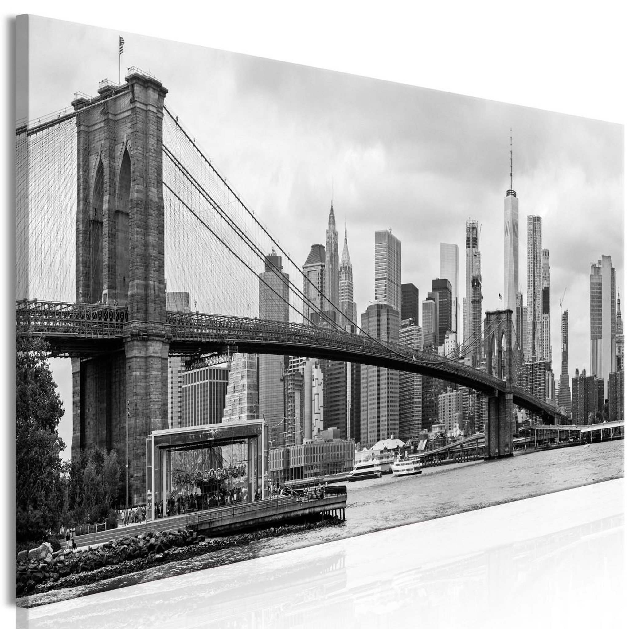 Paris Prix Tableau  road to manhattan narrow black & white. Coloris disponibles : Multicolore