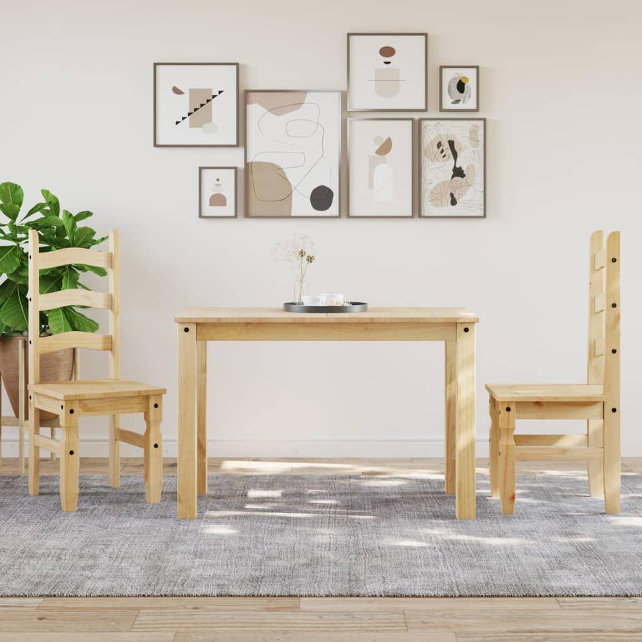 Voir la diapositive 3 : VIDAXL Table a manger Panama 117x60x75 cm bois massif de pin