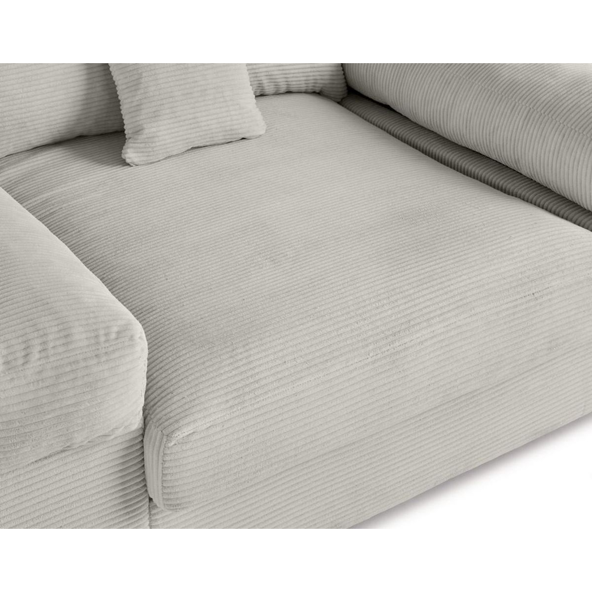 LISA DESIGN Aspen - fauteuil xl - assise profonde - velours côtelé