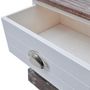 Voir la diapositive 5 : VIDAXL Table de chevet 2 pcs Marron et Blanc