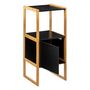 Voir la diapositive 2 : FIVE Meuble Bas 1 Porte  Natureo  80cm Noir