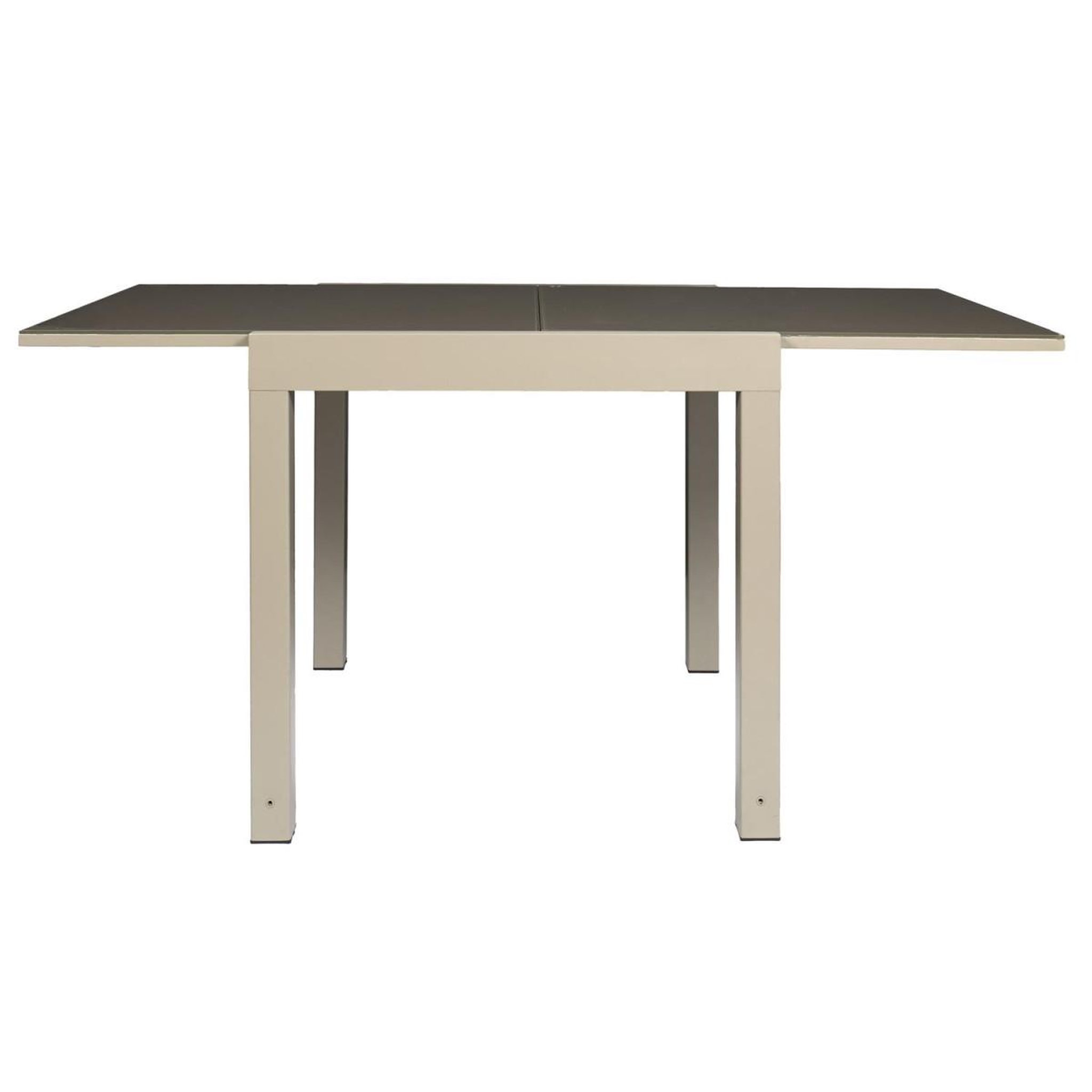 Voir la diapositive 2 : The Home Deco Factory Table de jardin extensible  harai  80-160cm beige