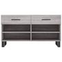 Voir la diapositive 6 : VIDAXL Banc à chaussures sonoma gris 102x35x55 cm bois d ingénierie