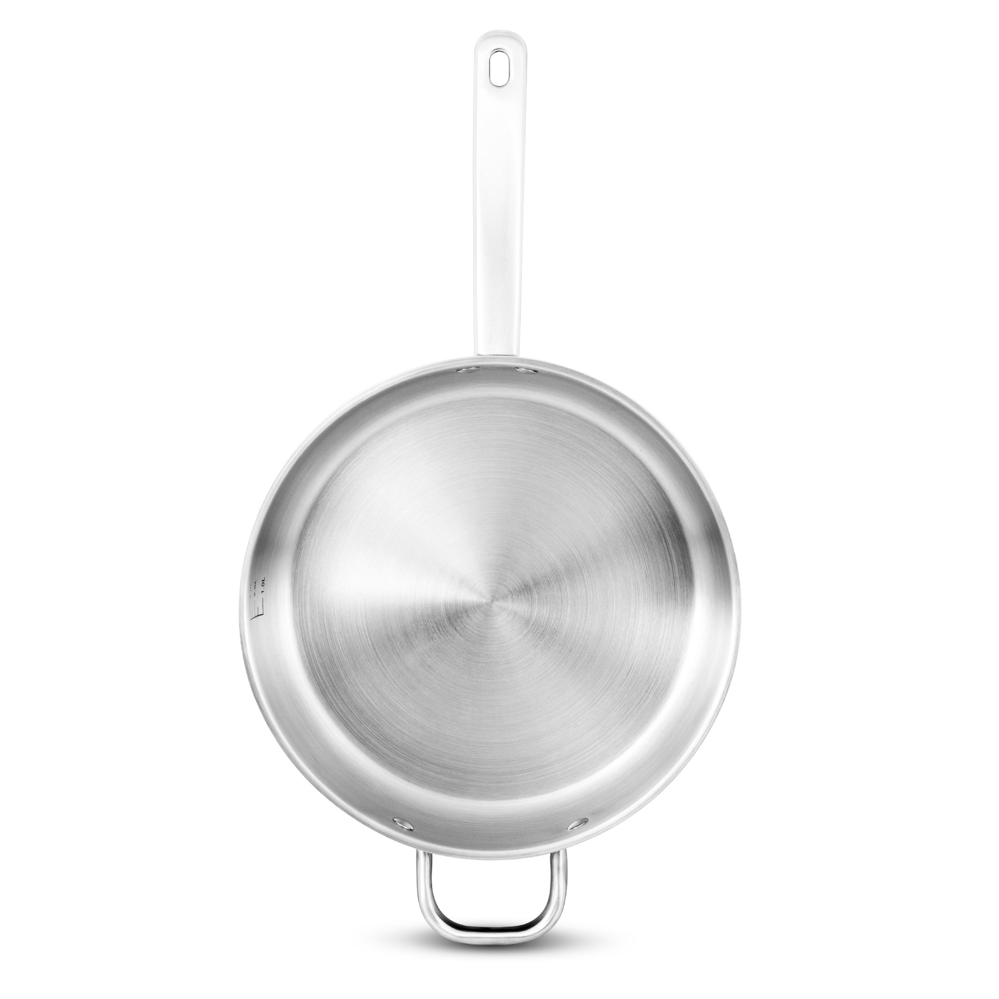 Voir la diapositive 2 : KITCHEN COOK Poêle acier inoxydable 28 cm induction PROFESSIONNEL