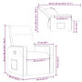 Voir la diapositive 6 : VIDAXL Fauteuil inclinable Bleu Tissu