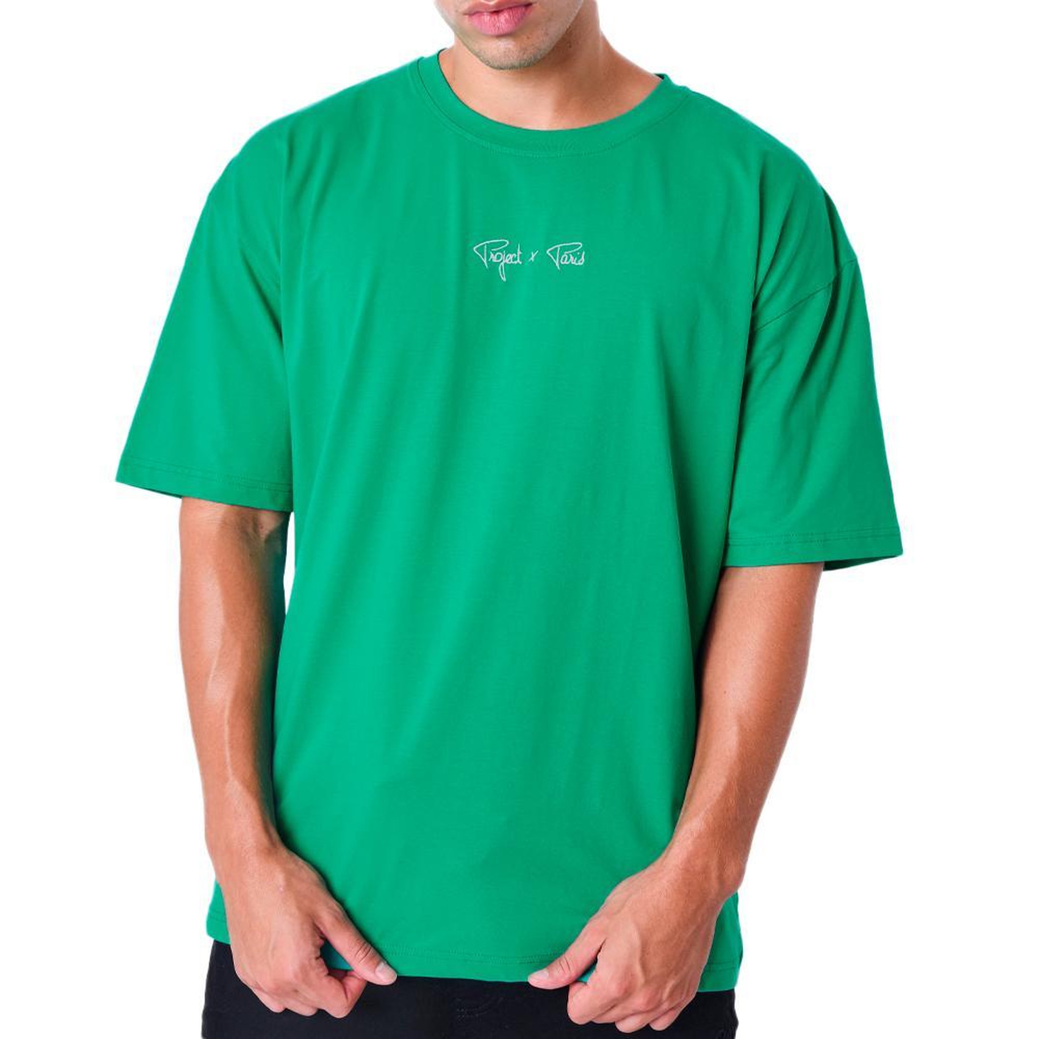 Voir la diapositive 1 : Project X T-shirt Vert Homme  Project X Paris Broderie Logo